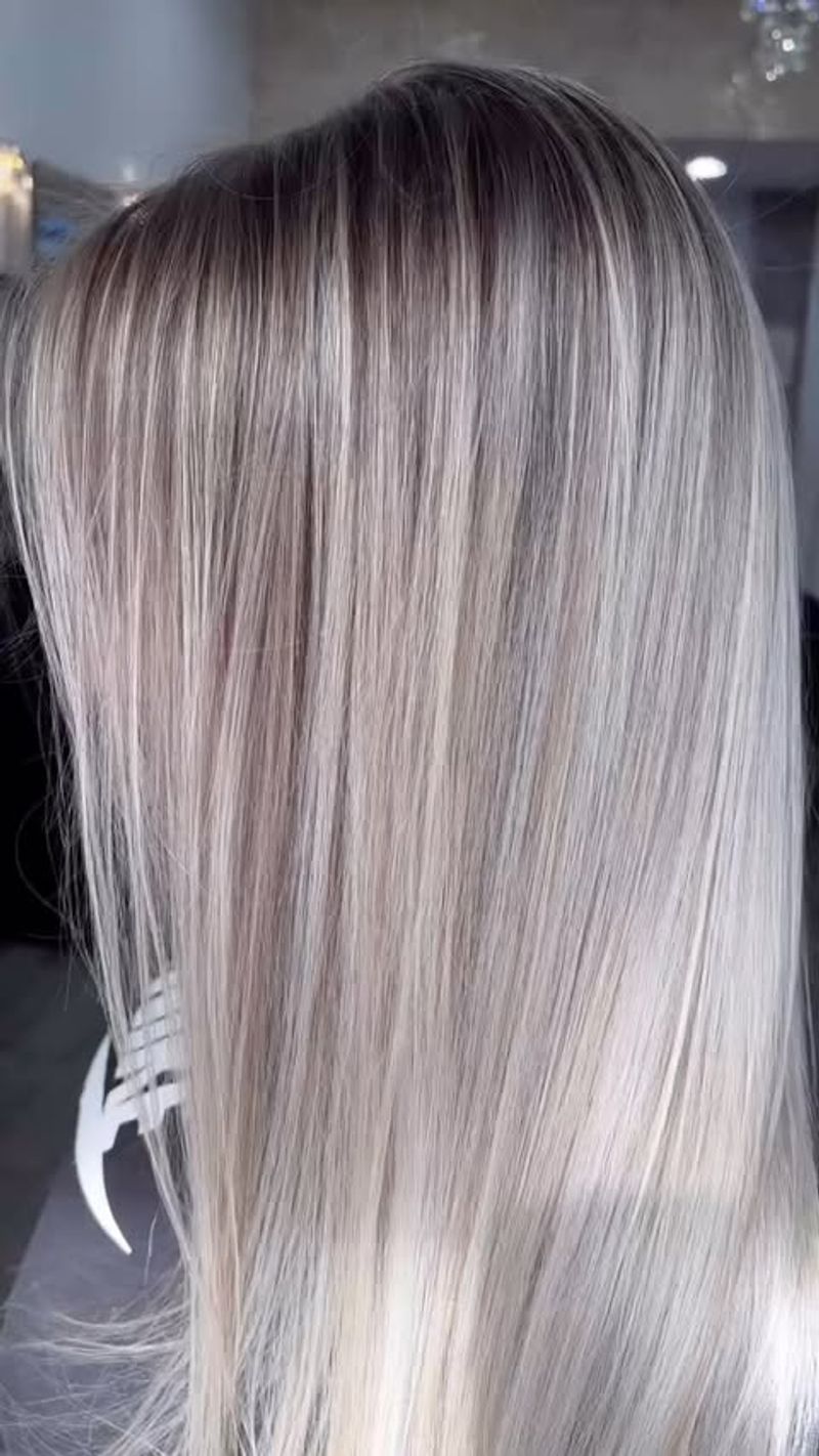 Bold Ash Blonde Streaks