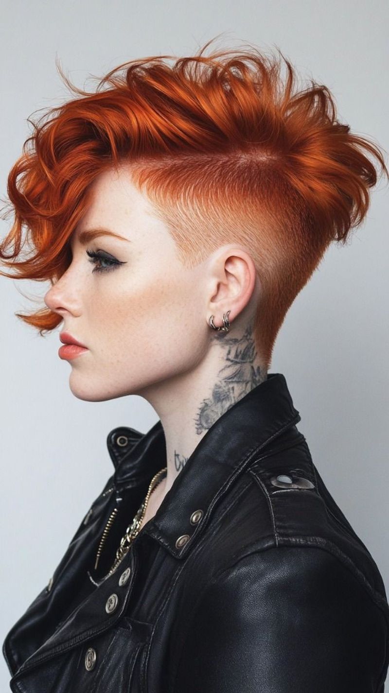 Bold Copper Undercut