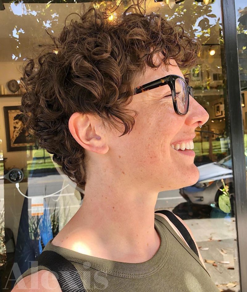 Curly Pixie Cut