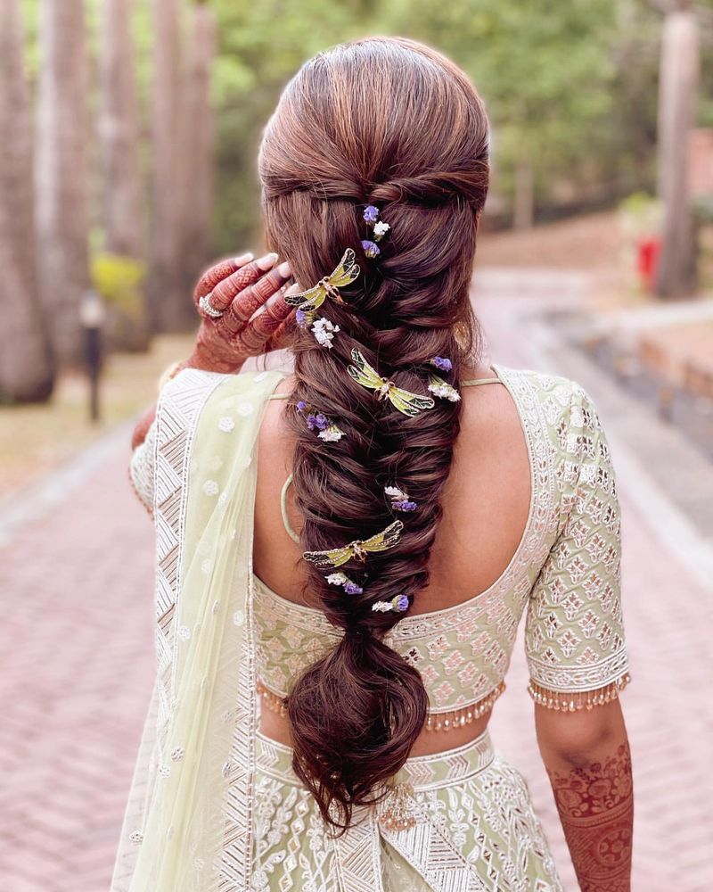 Fishtail Braid with Curly Ends