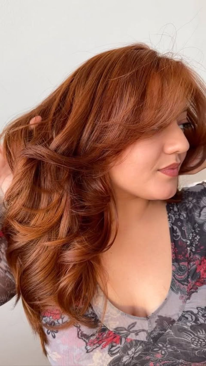 Ginger Copper Waves