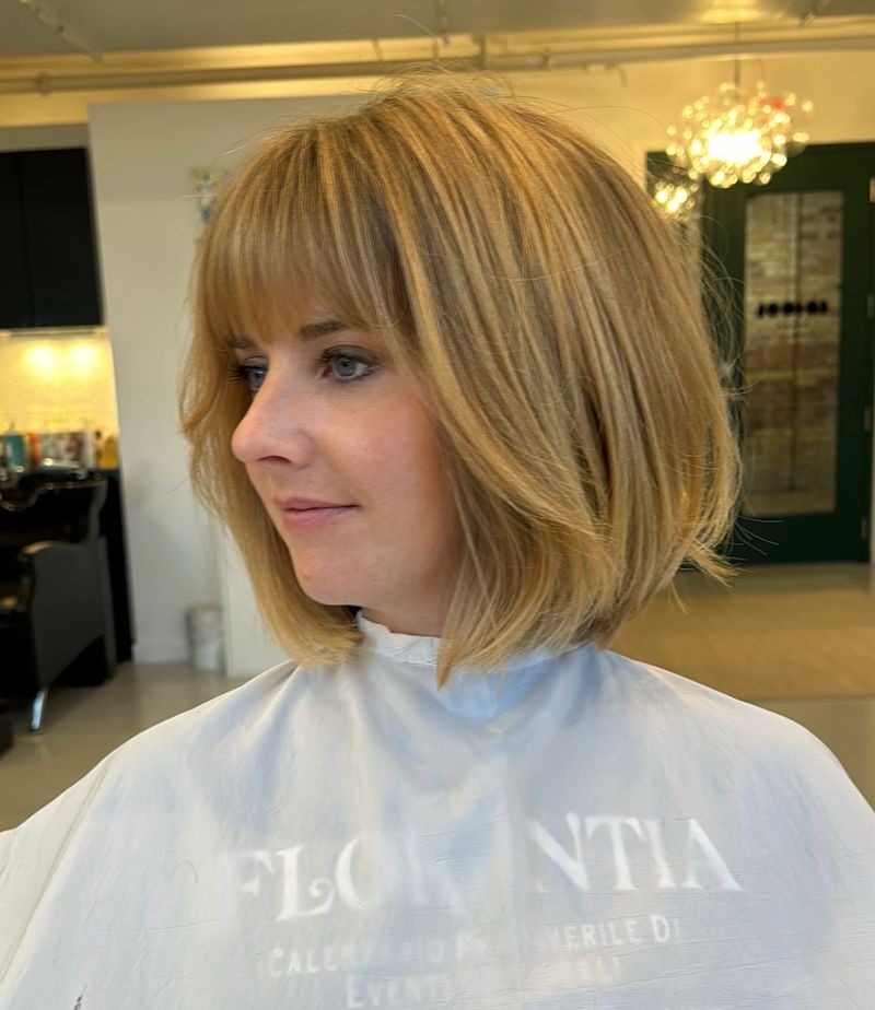 Layered Bob with Bangs