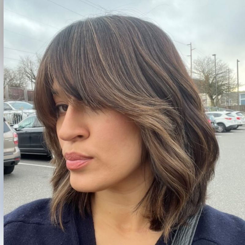 Layered Bob with Bangs