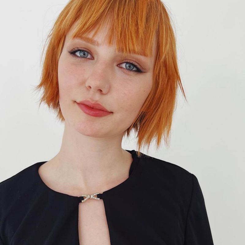 Layered Bob with Bangs