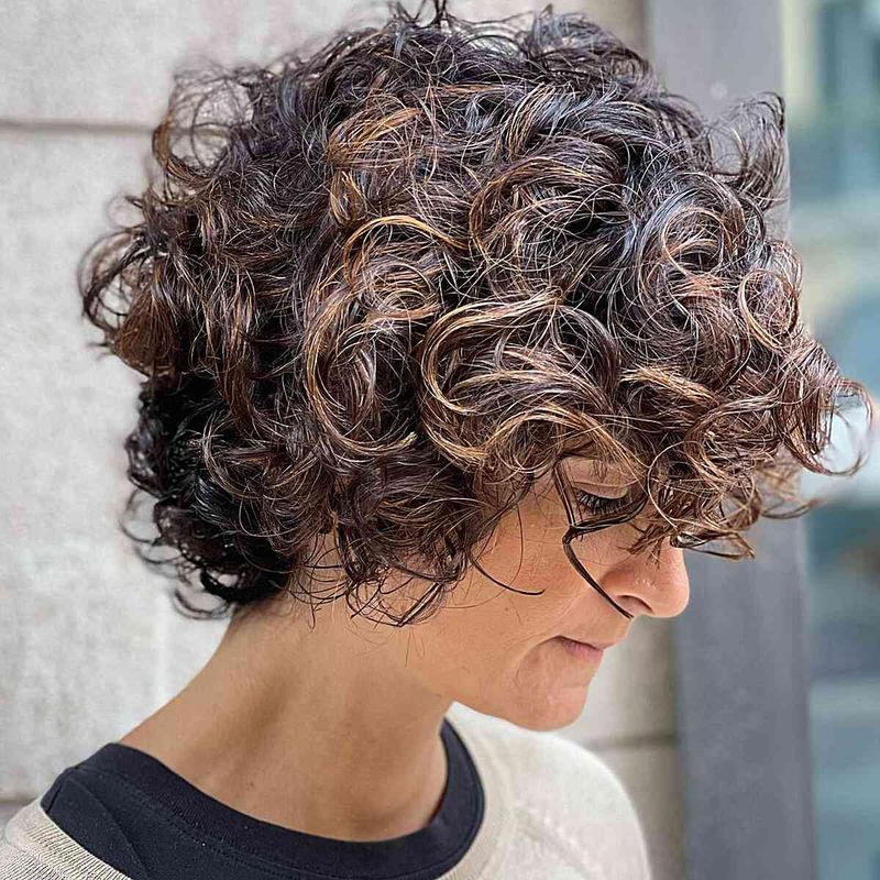 Layered Curly Crop