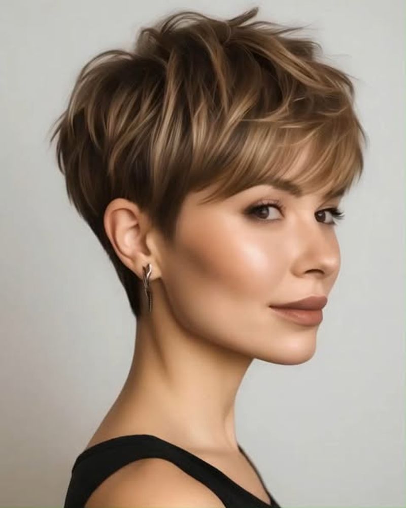 Layered Pixie Cut