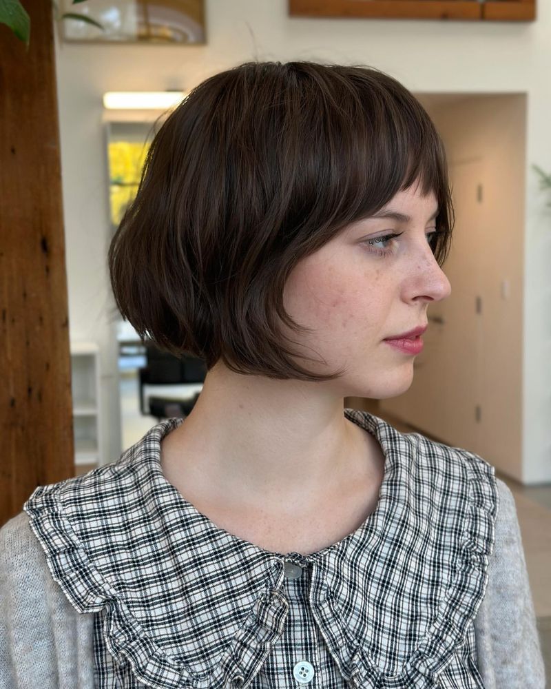 Retro Bob with Peek-a-Boo Bangs