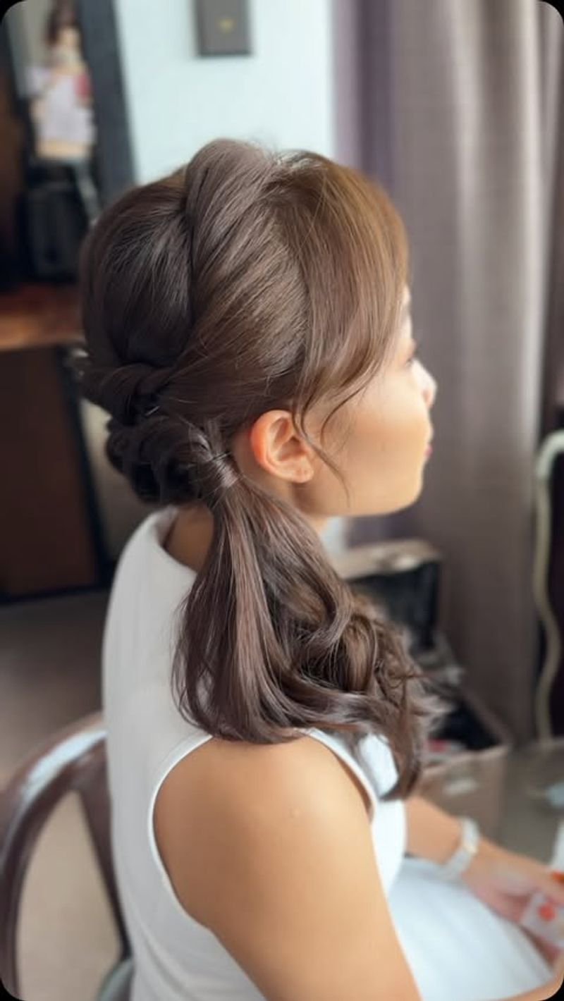 Side-Swept Ponytail