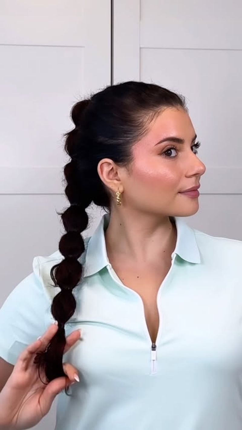 Sleek Bubble Ponytail