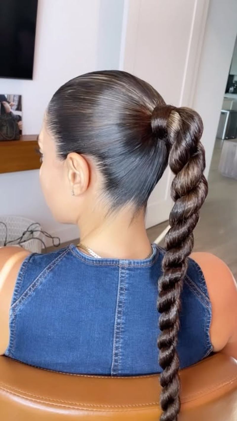 Sleek Ponytail with a Twist