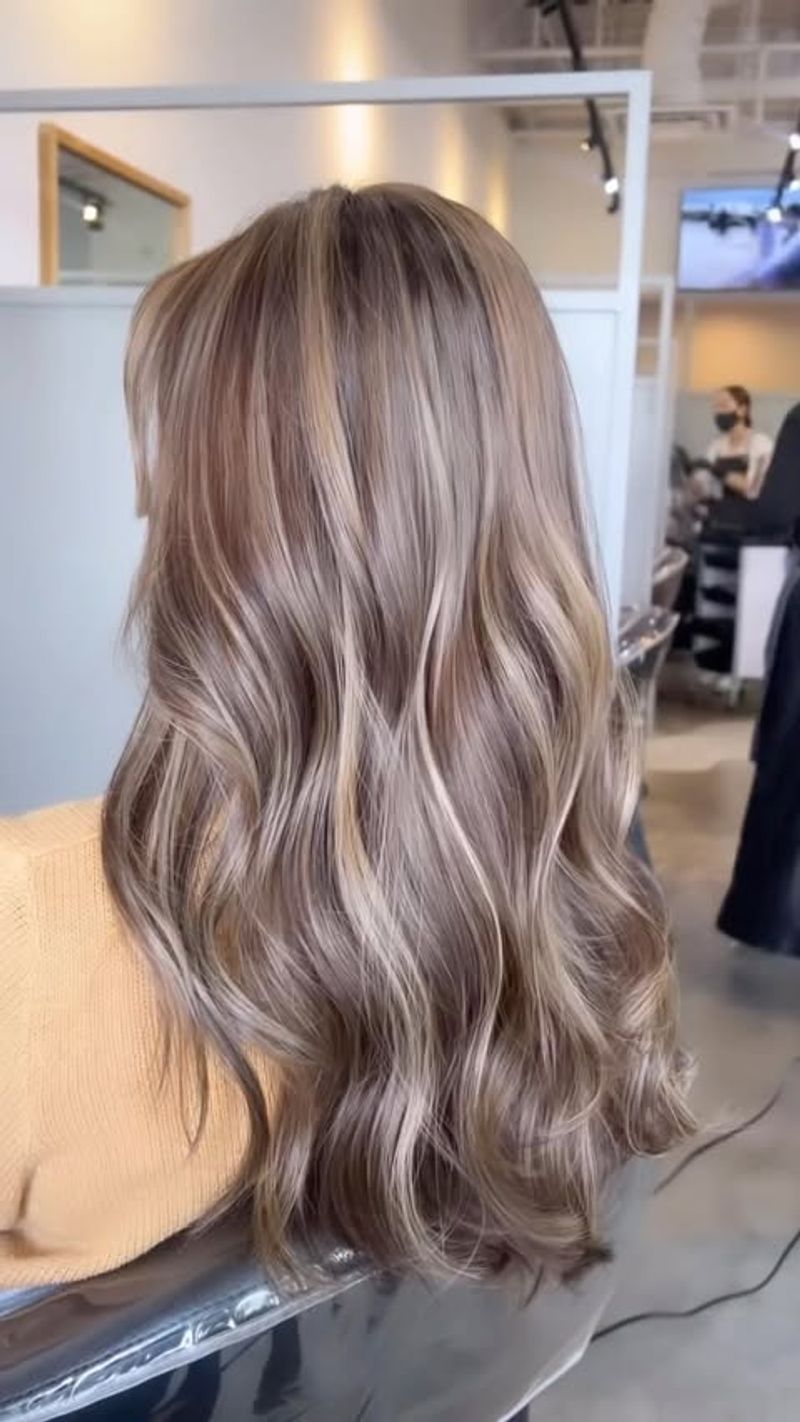 Soft Ash Blonde Highlights