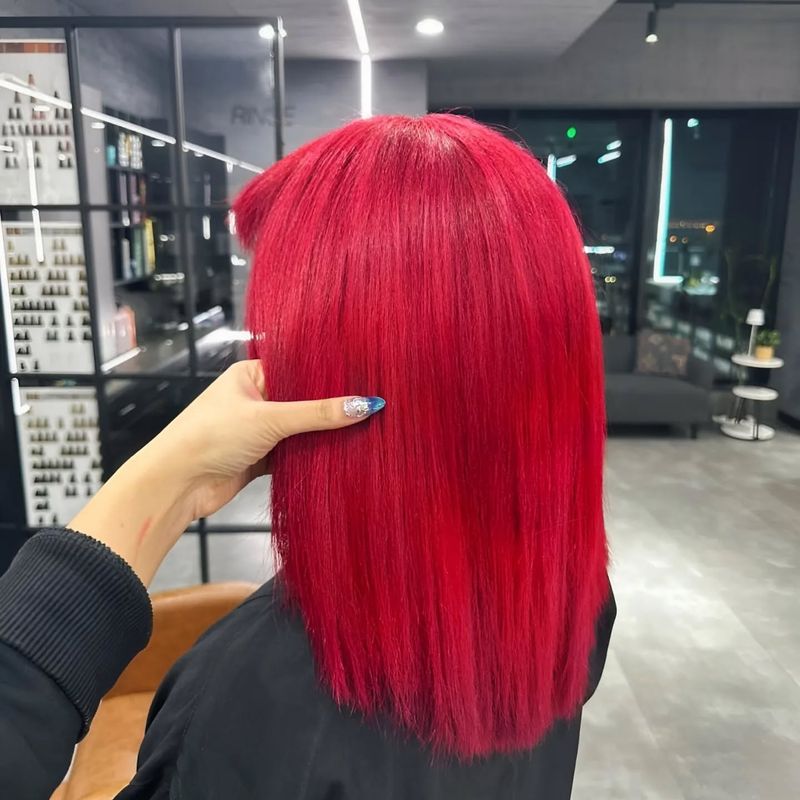 Vibrant Red U-Cut