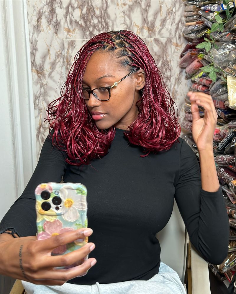 Boho Lob with Braids
