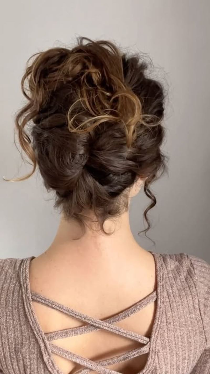 Curly French Twist