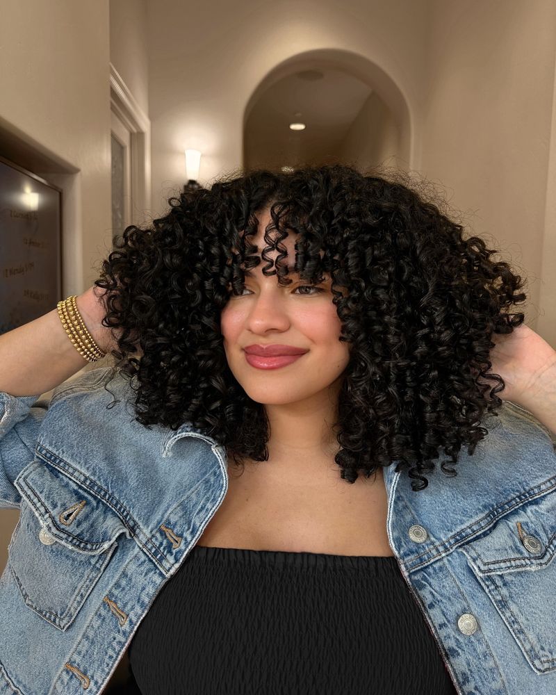 Curly Side Part