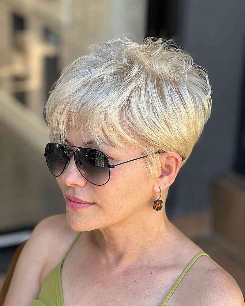 Pixie Cut with Bangs