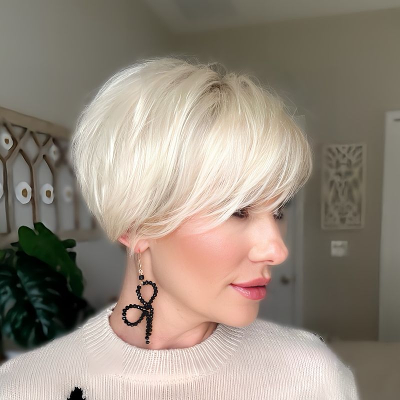 Pixie Cut with Bangs