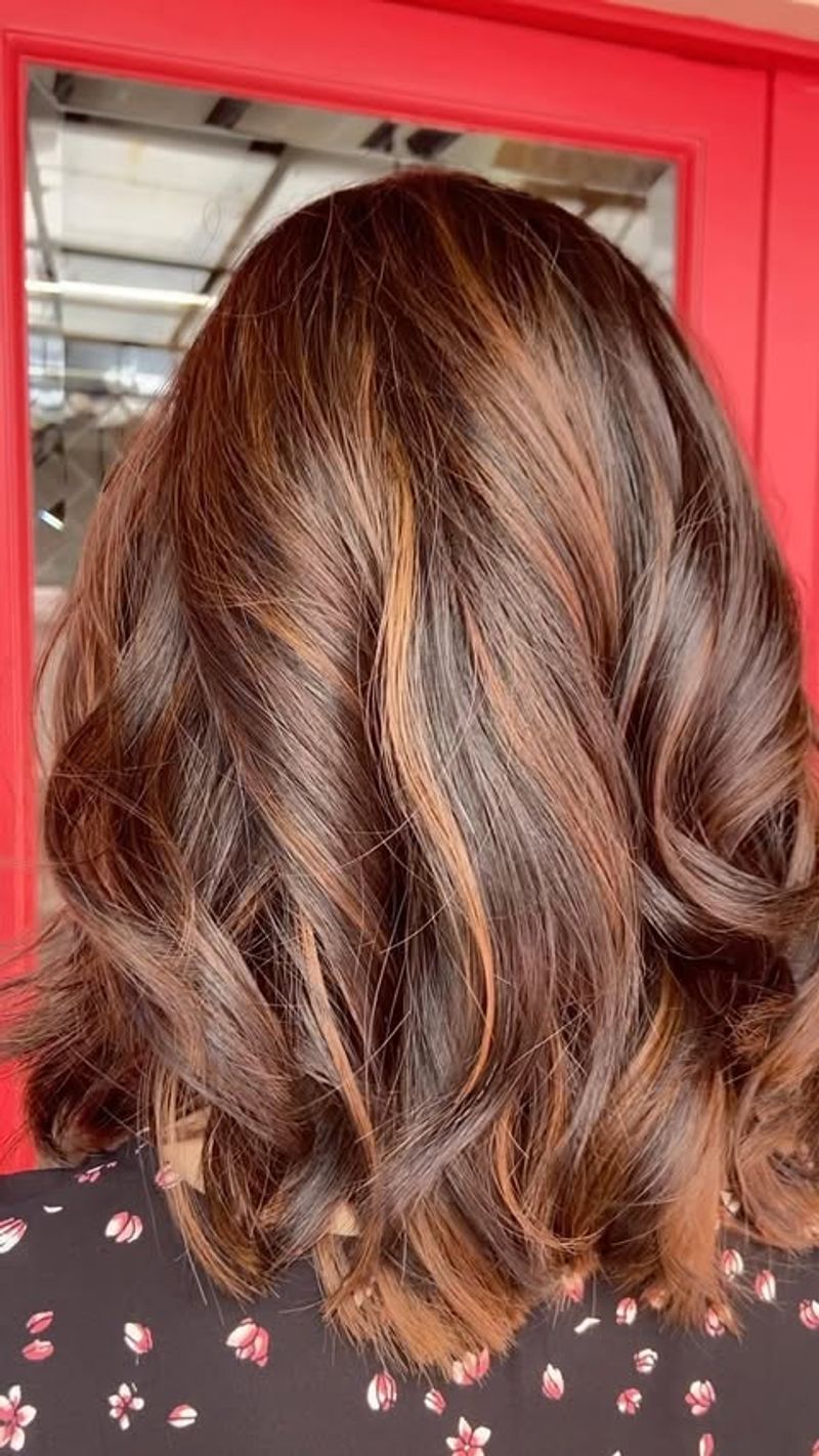 Playful Caramel Streaks