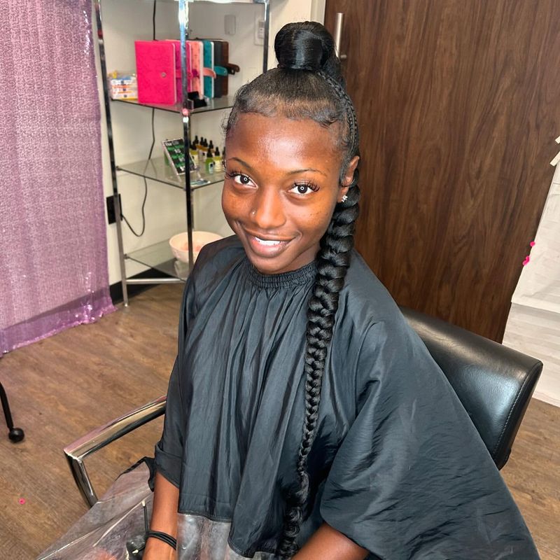 Quick Braided Ponytail