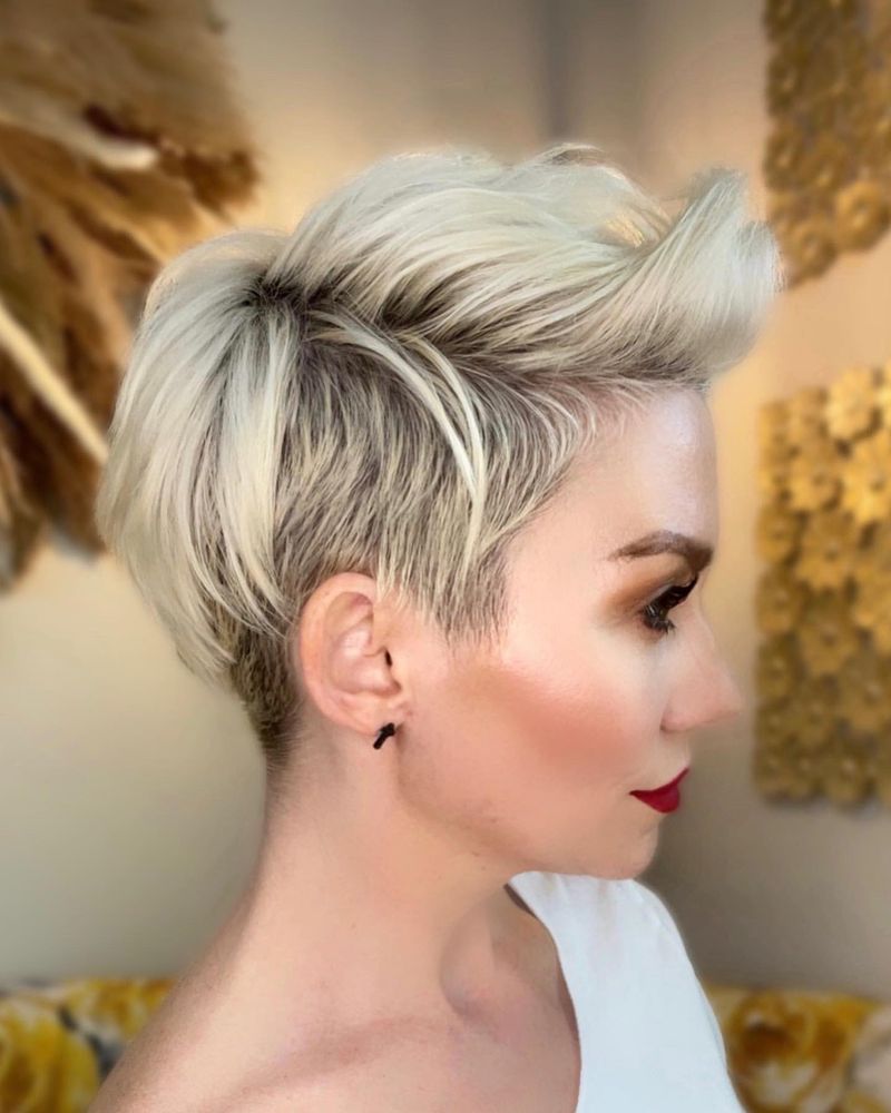Short Undercut with Bold Bangs