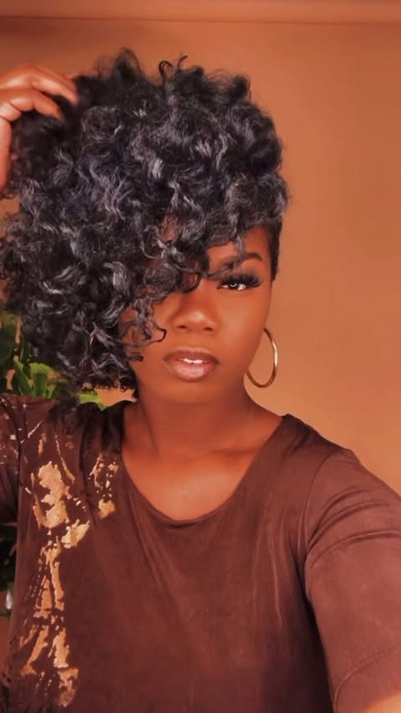 Side Swept Curls