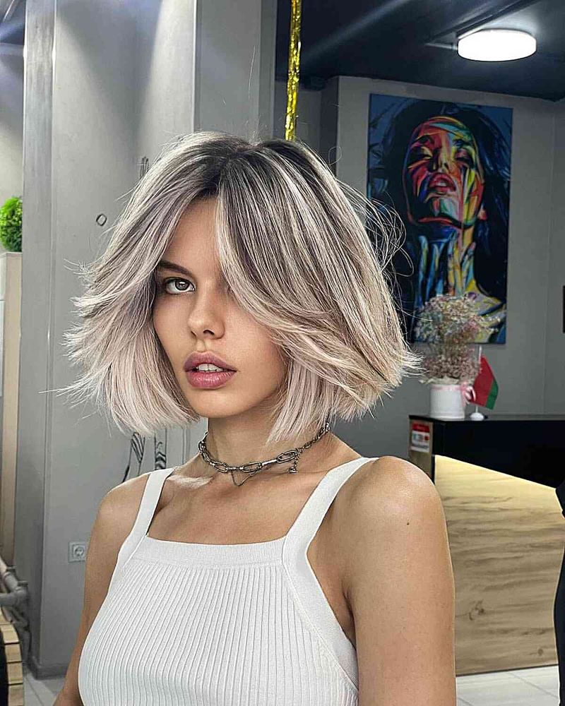 Silver Highlighted Bob