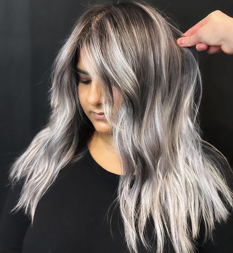 Silver Ombre Effect