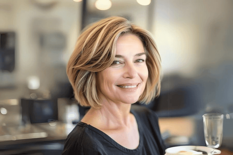 Sleek Asymmetrical Bob
