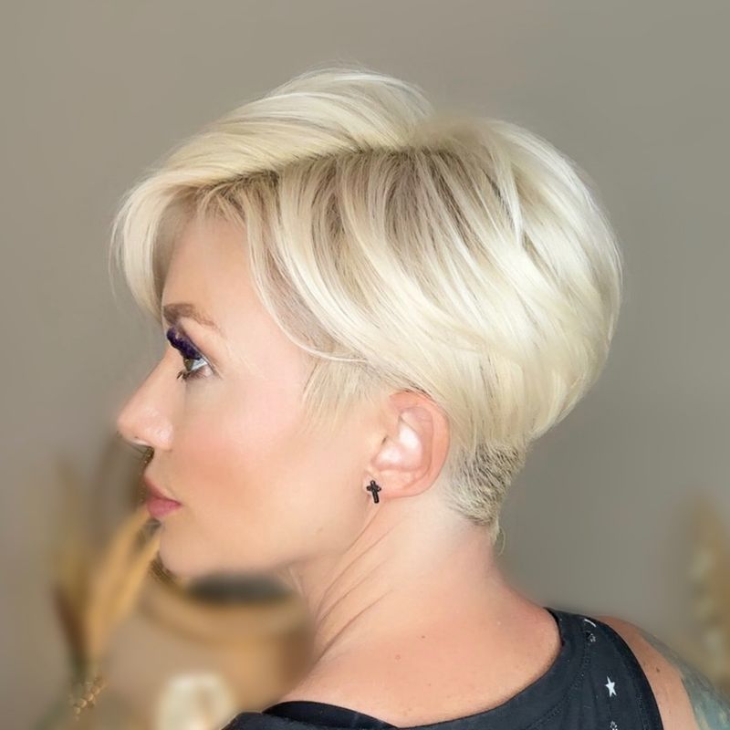 Slicked Back Layered Pixie