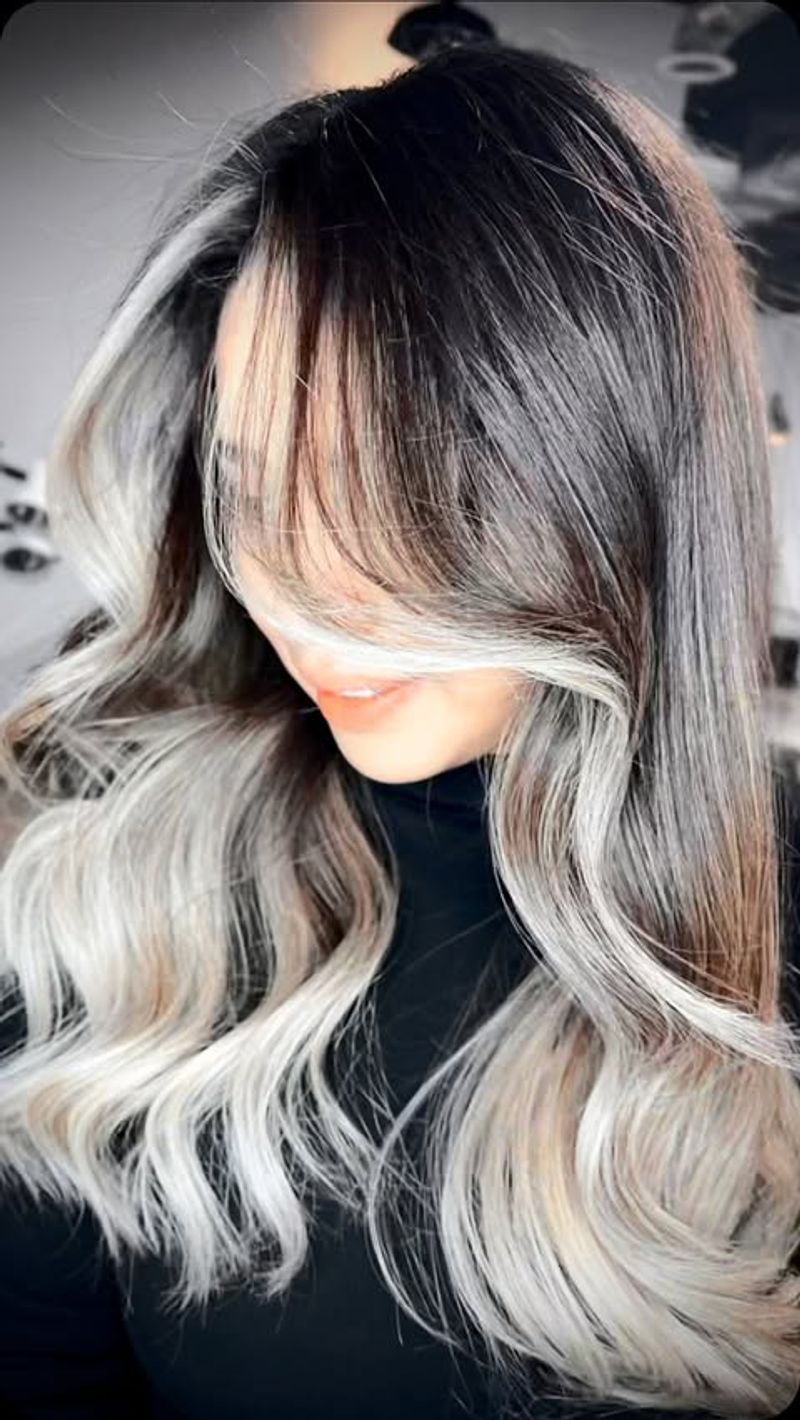 Subtle Silver Balayage