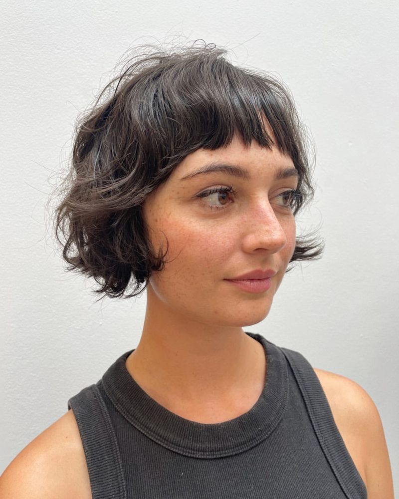 Textured Pixie with Micro Bangs