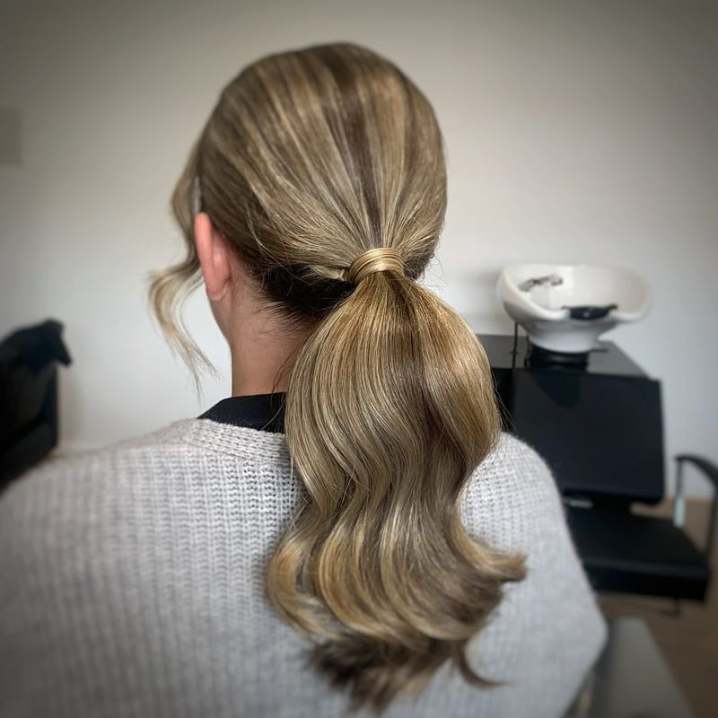 Twisted Low Ponytail