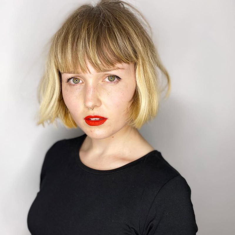 Blunt Cut with Fringe