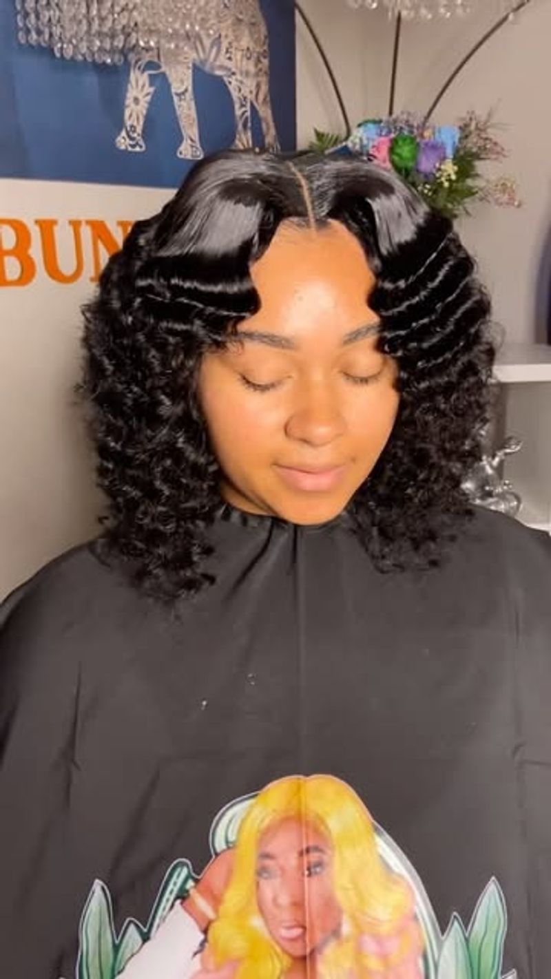 Bob with Ripple Fringe