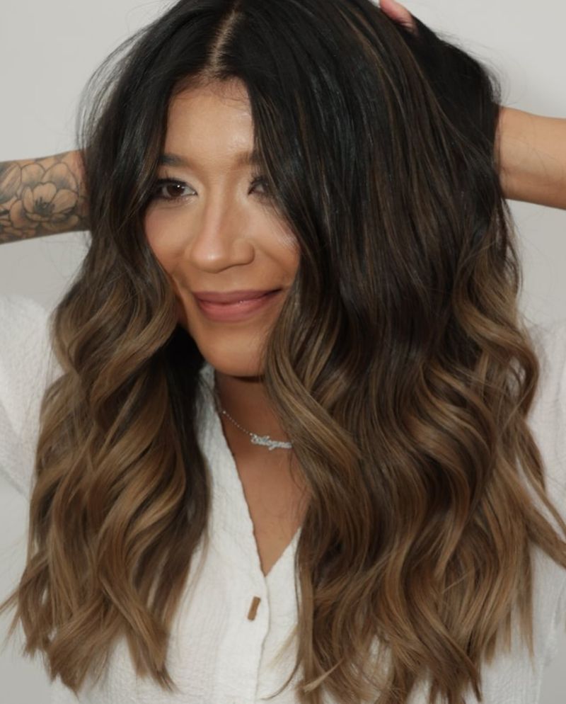 Layered Ends with Ombre