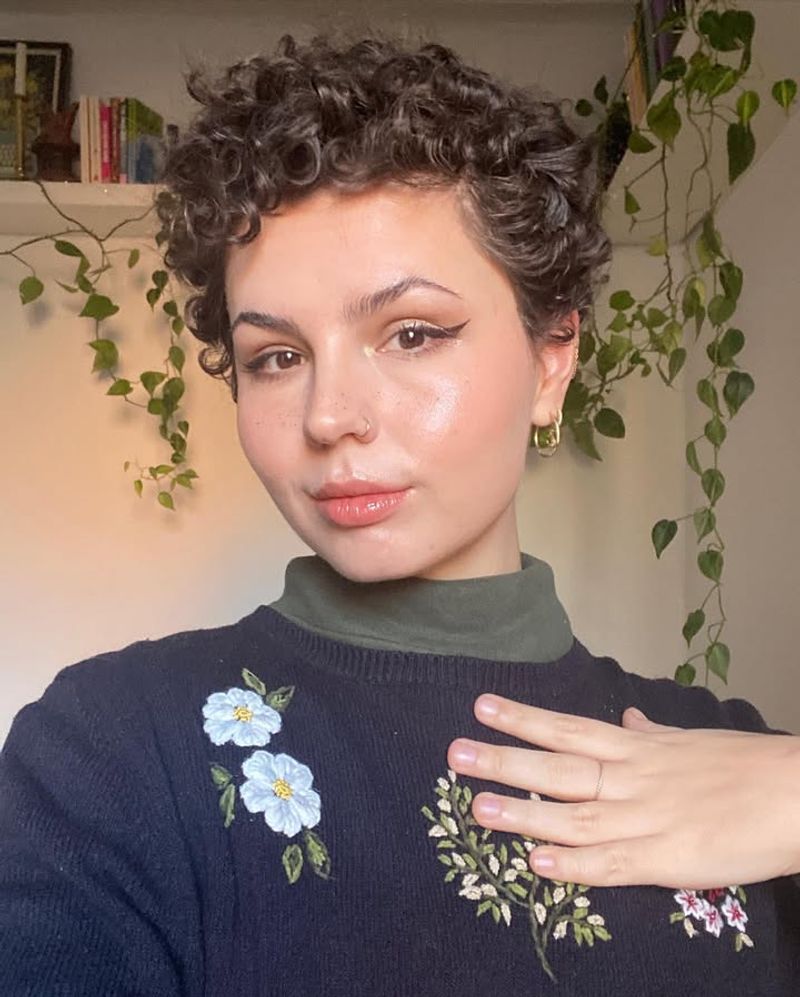 Pixie Cut with Curls