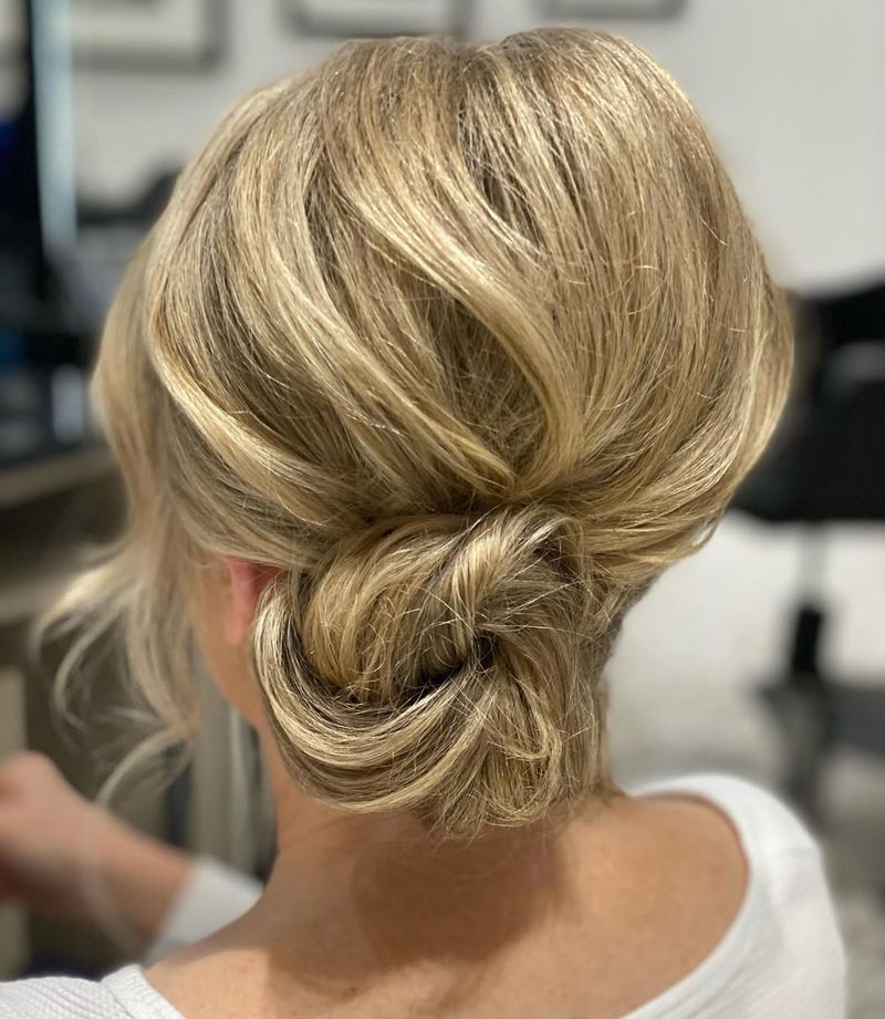 Side-Parted Chignon