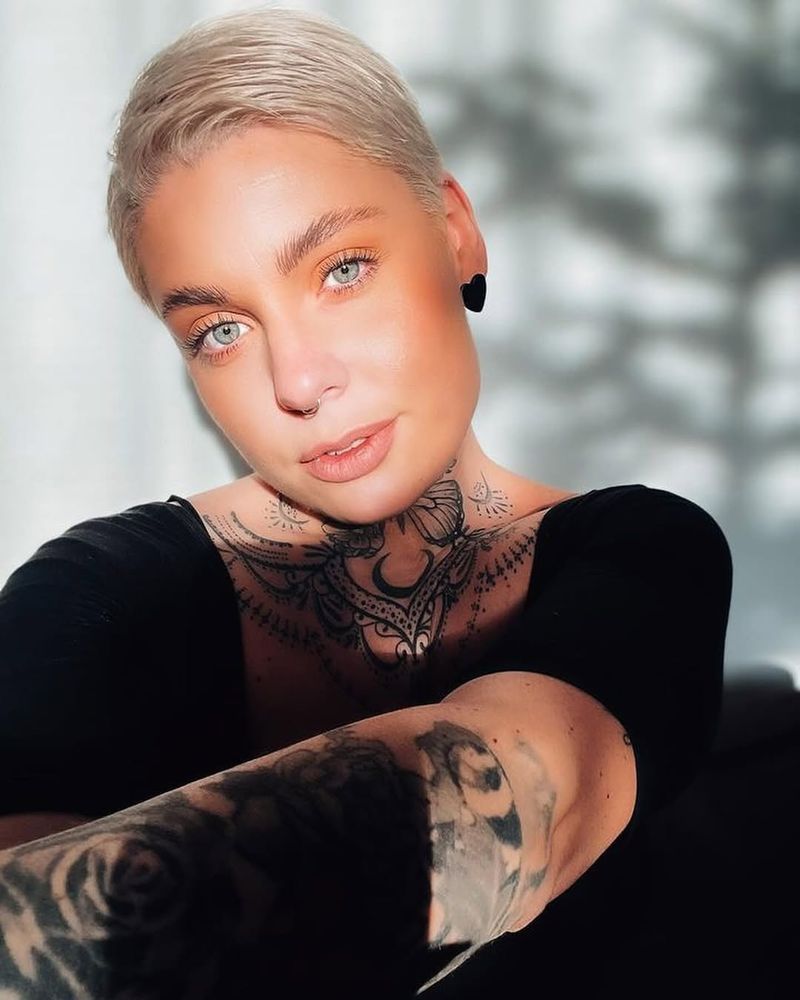 Side-Parted Pixie Cut