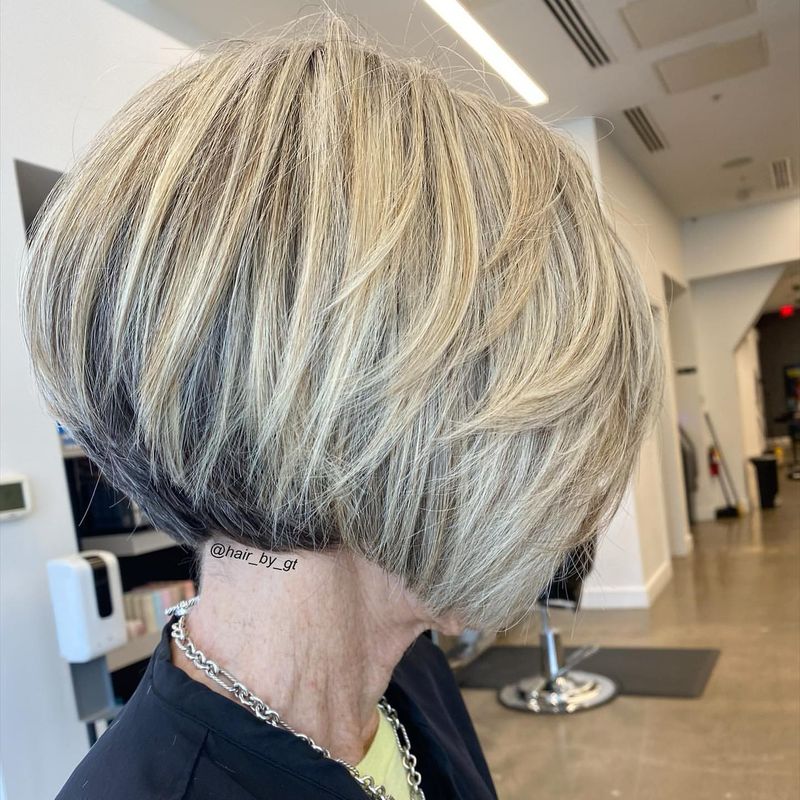 Textured Inverted Bob
