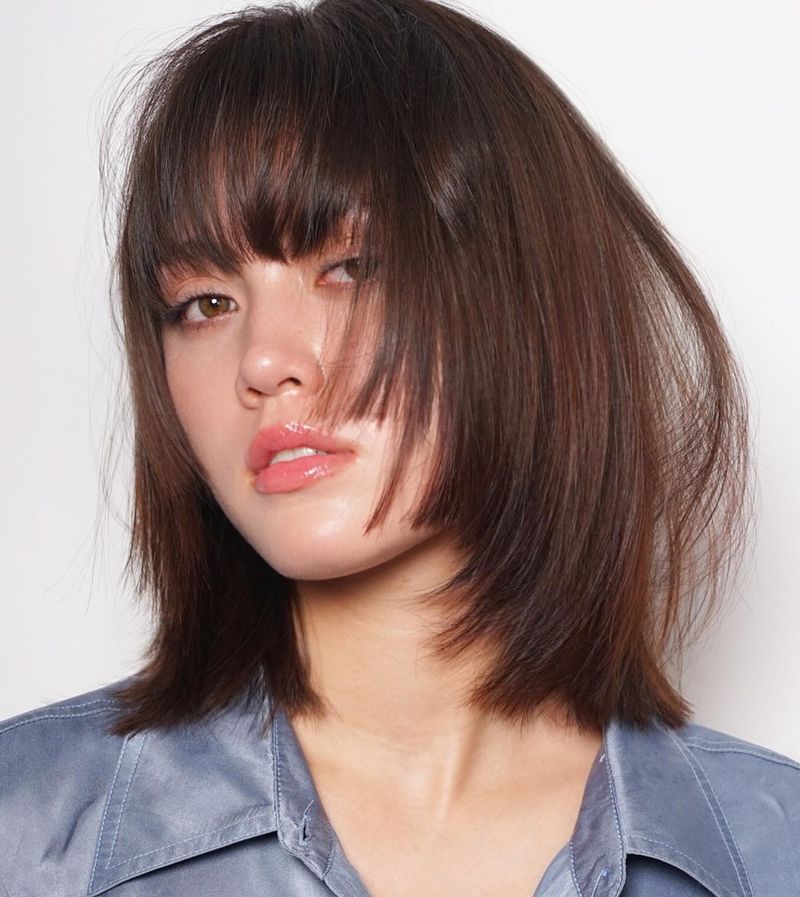 2. Heavy Bangs