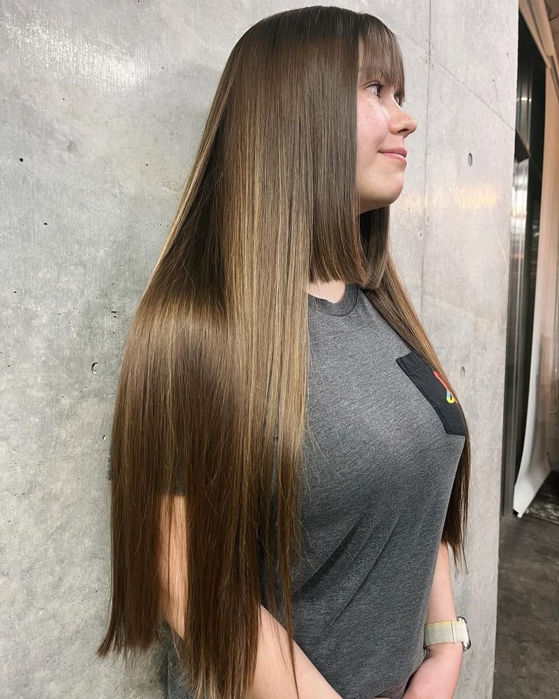 23. Super Flat Ironed Hair
