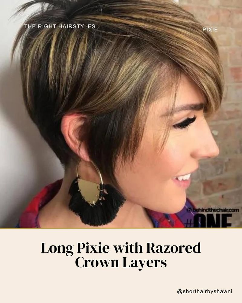 Choppy Long Pixie