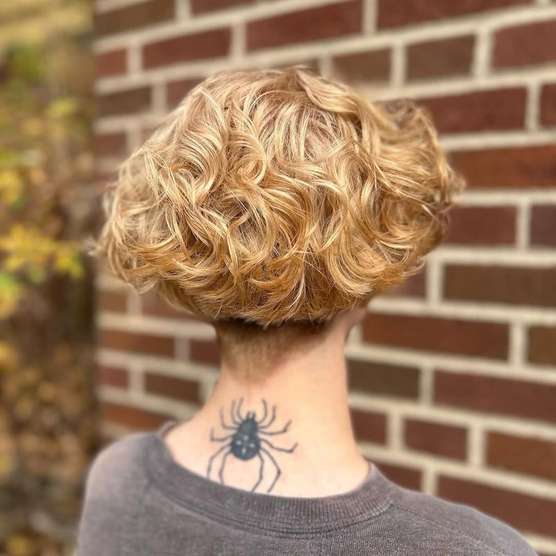 Curly Bob with Undercut