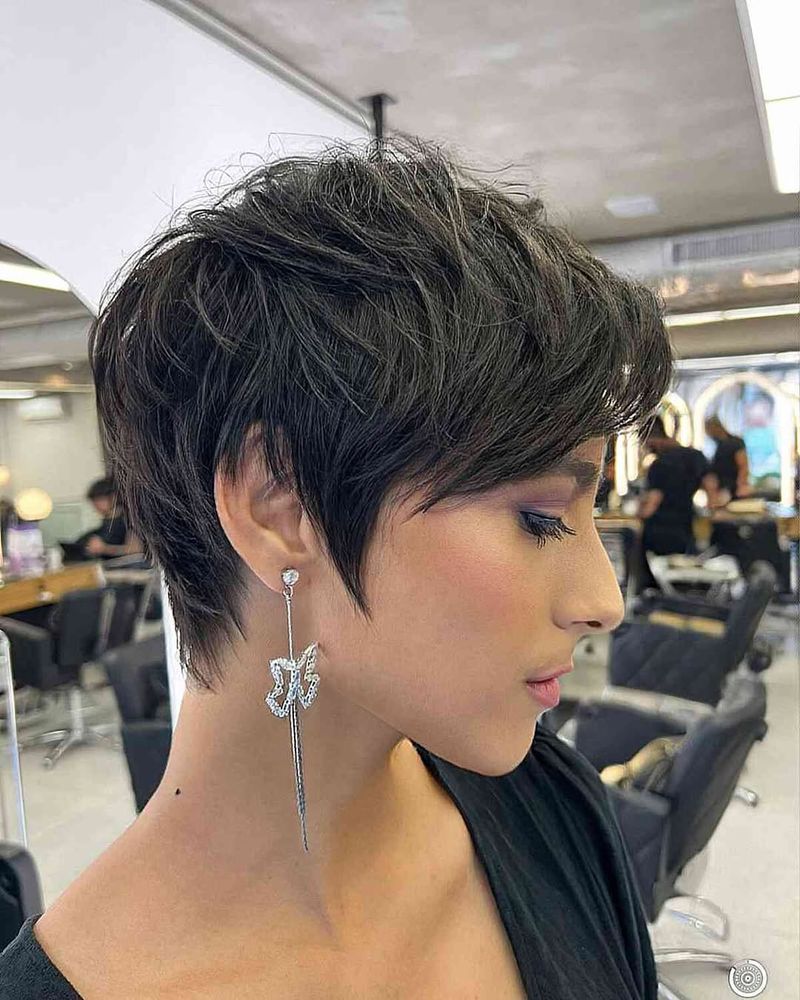 Edgy Layered Pixie