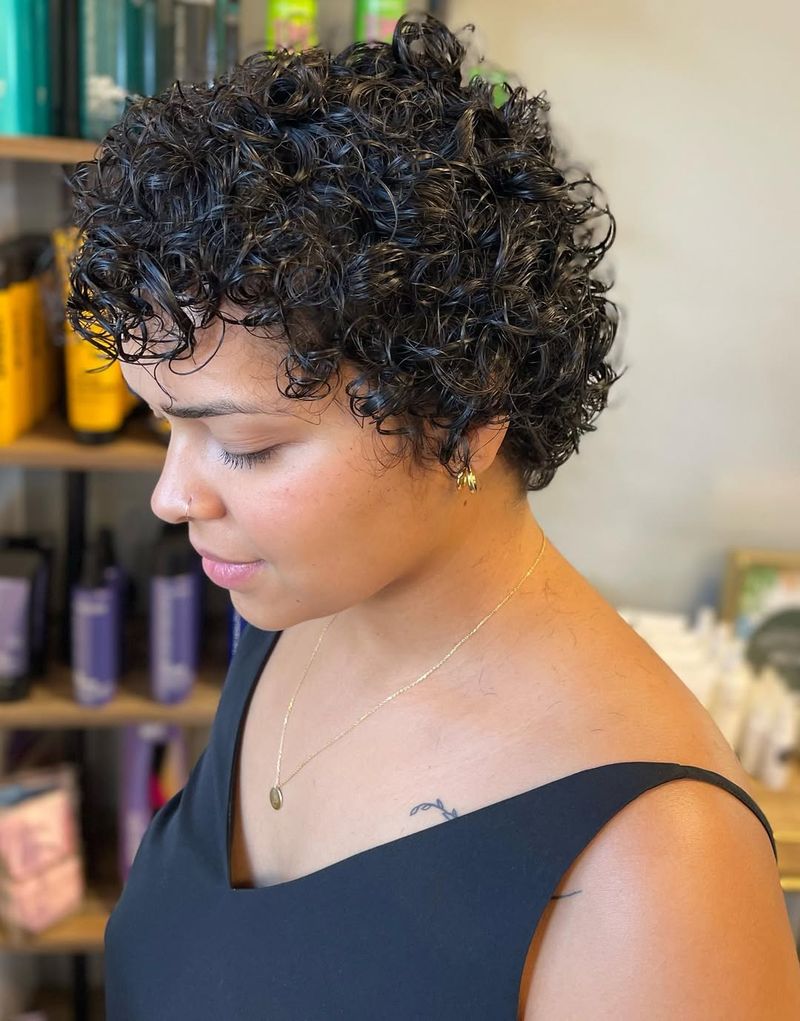Elegant Curly Pixie