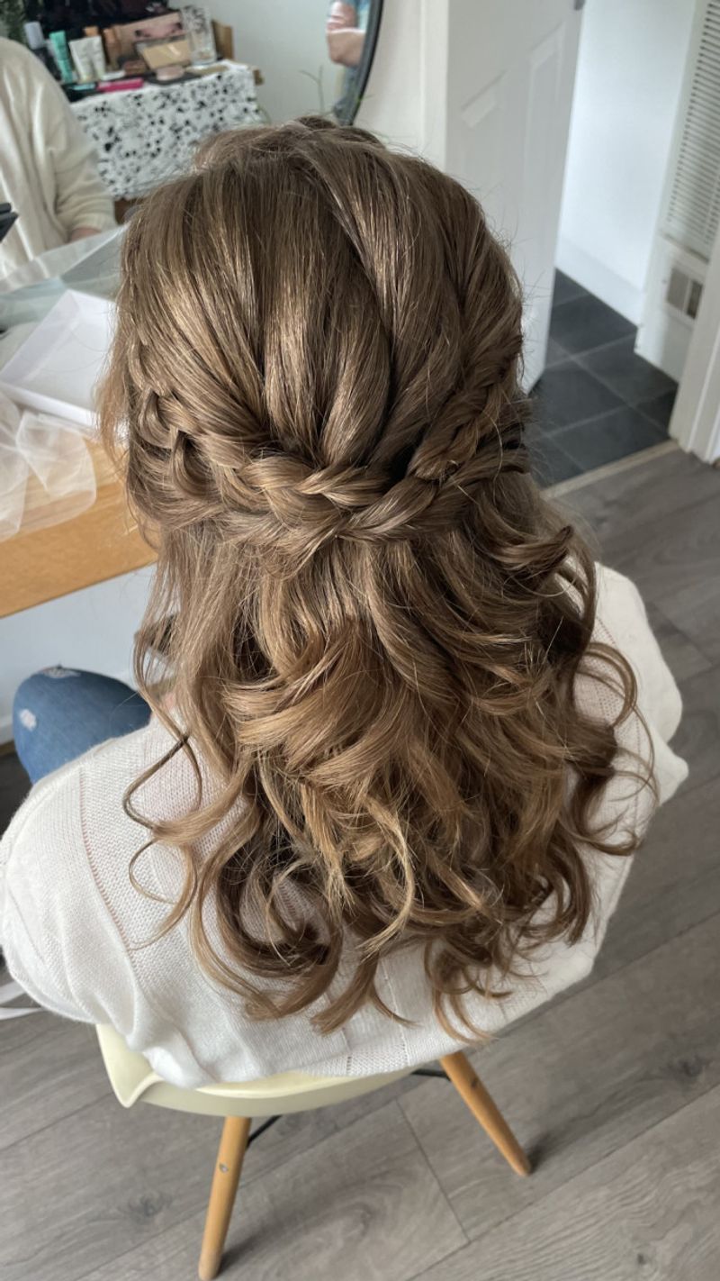 Half-Up Twisted Crown