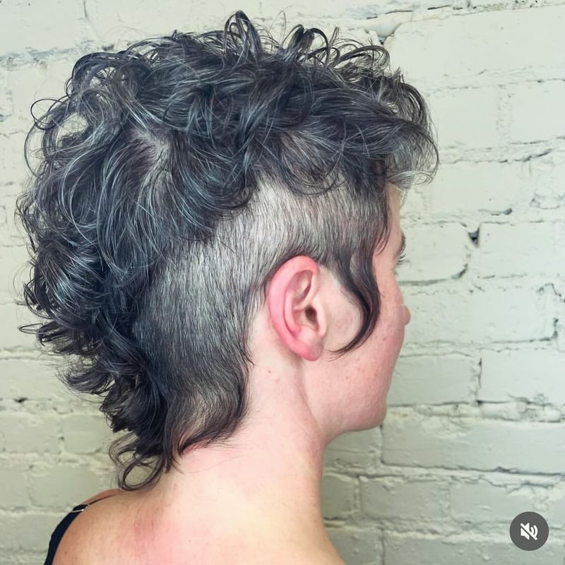 Layered Curly Mohawk