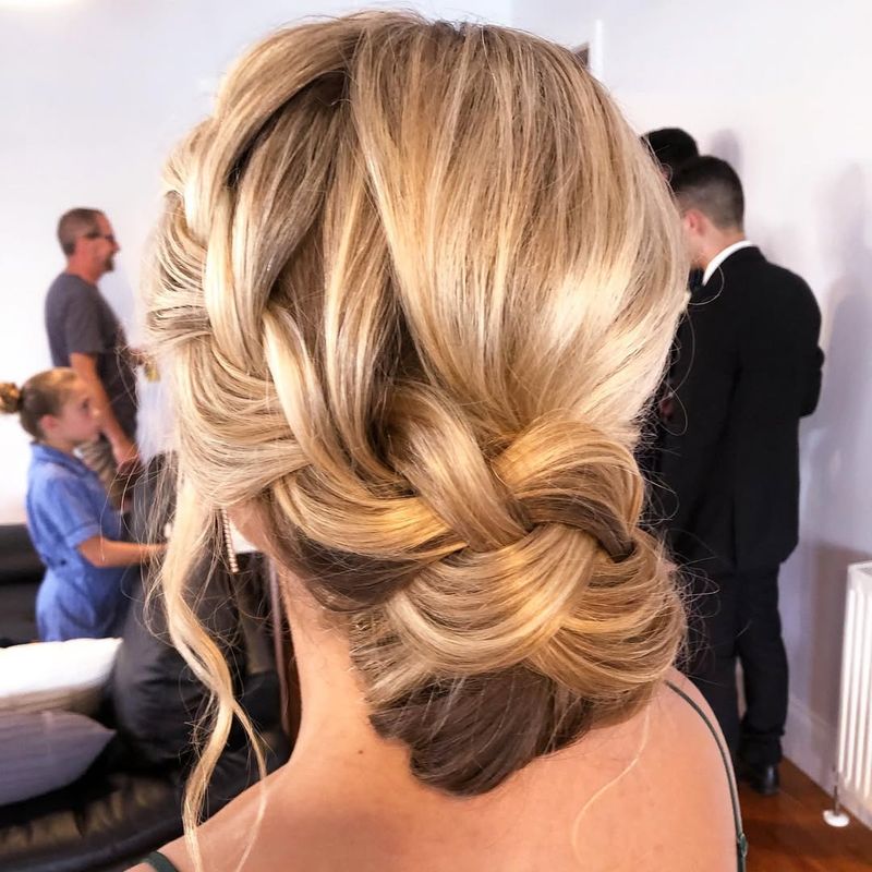 Loose Braided Updo