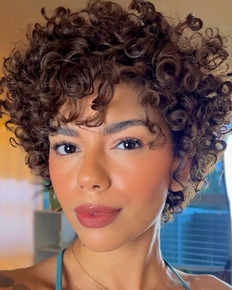 Messy Curly Pixie