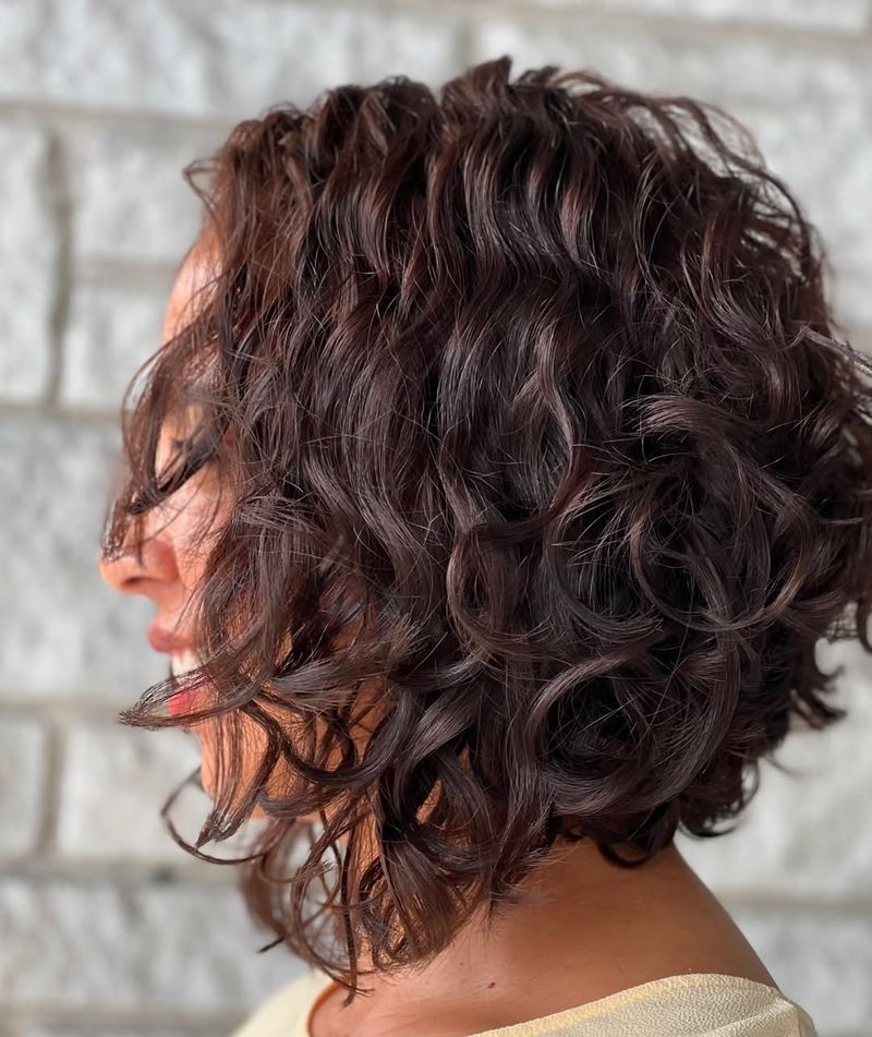 Textured Curly Bob
